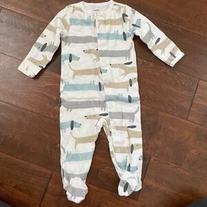 Carter's Boys 6 Month Romper Pajamas Snap Close Dogs Footie